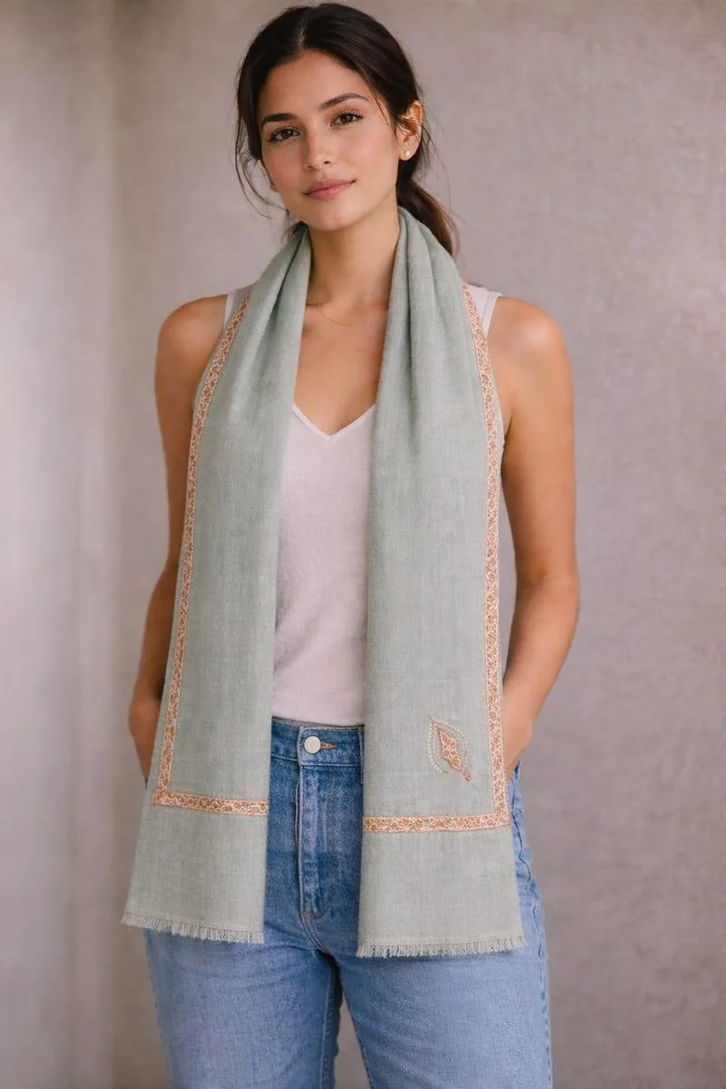 Ruhani Kashmiri Super Wool Scarf