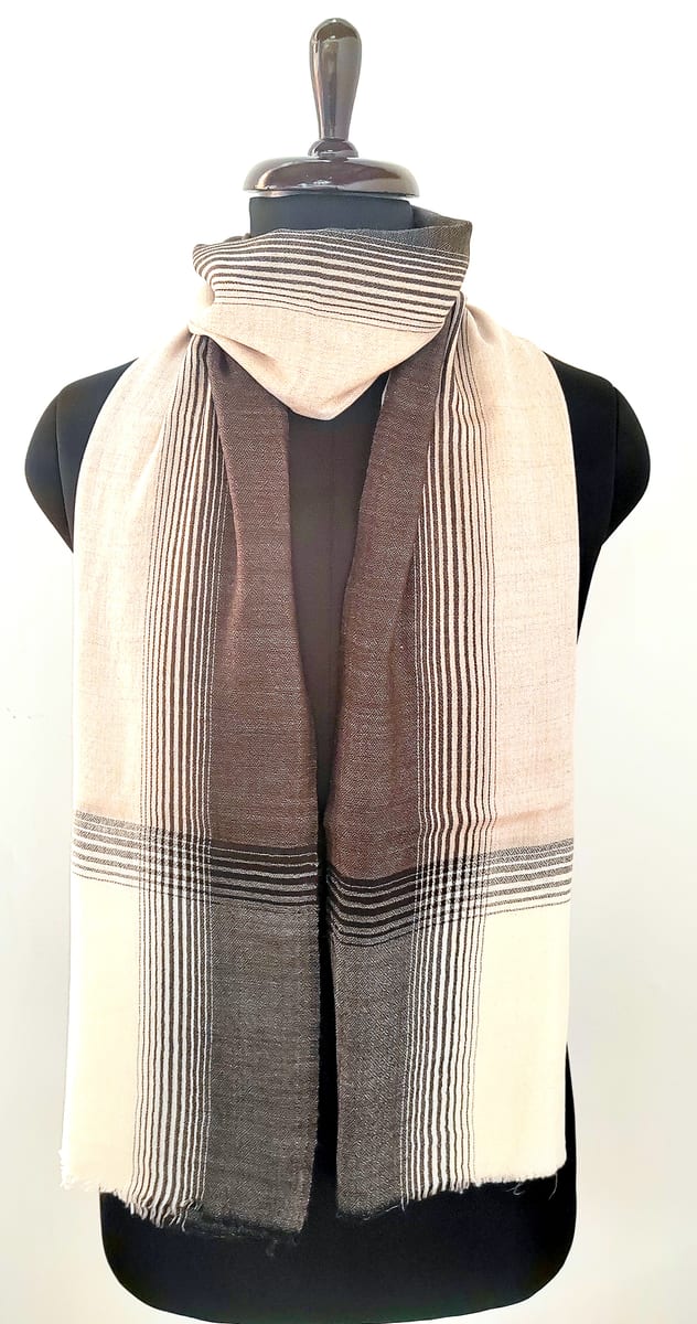 Sheen Zameen Wool Silk Scarf