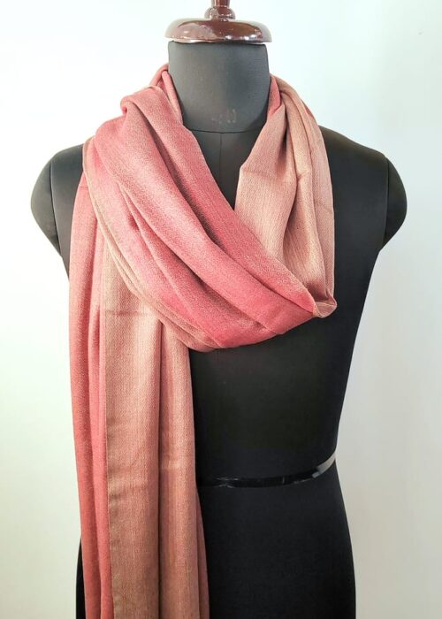 Reversible Gulefam Wool Silk Scarf