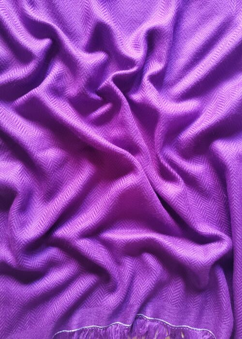 Violet Baby Blanket in Handspun Merino Wool