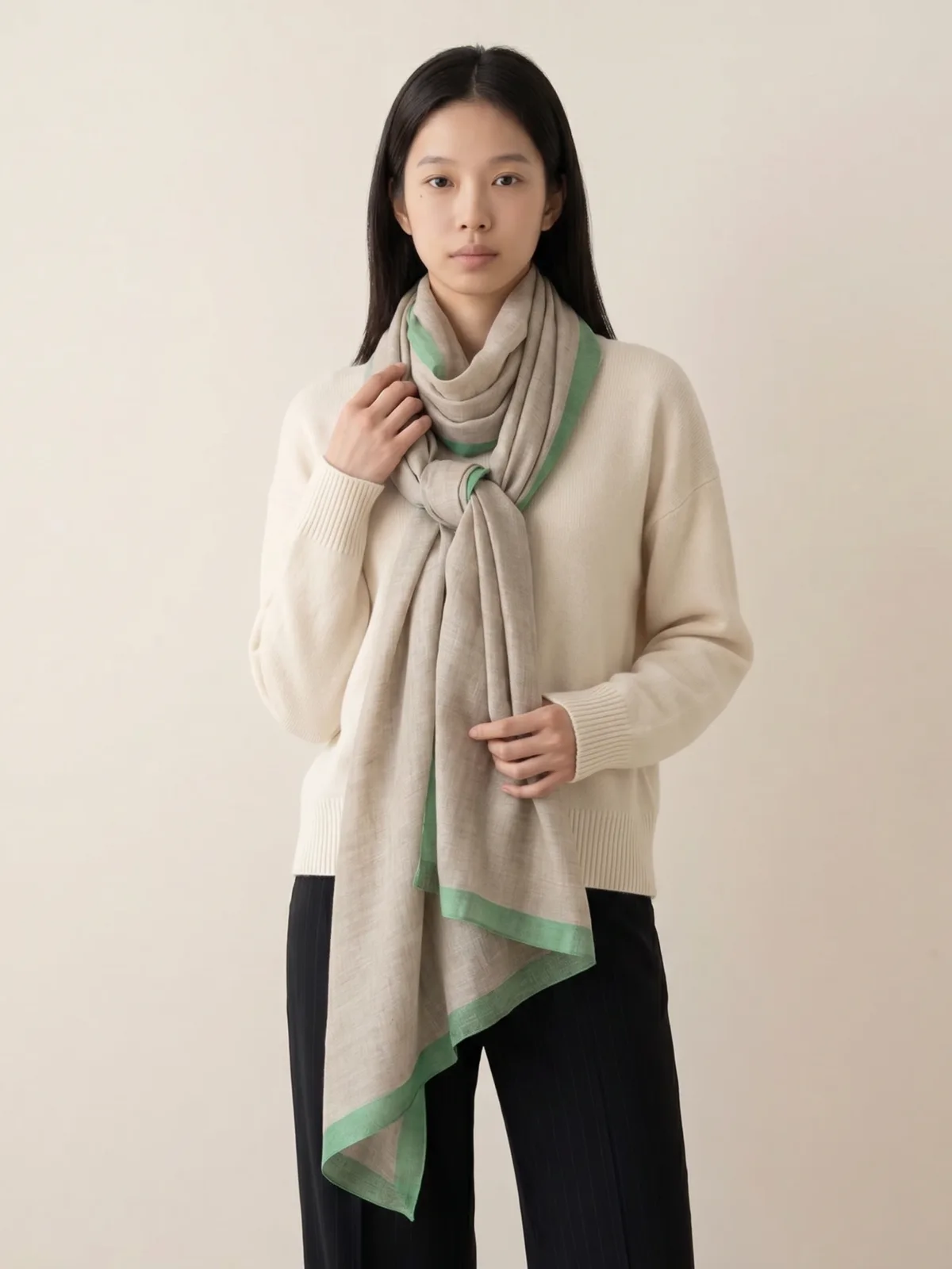 Silk Line Mirage Scarf