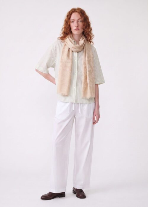 Posh-e-Naaz Jacquard Merino Silk Scarf