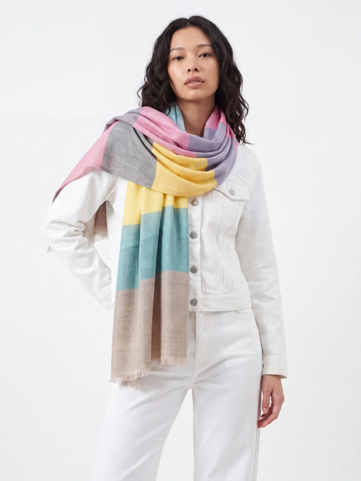 Rang Mahal Merino Silk Scarf