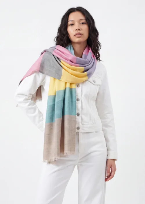 Rang Mahal Merino Silk Scarf