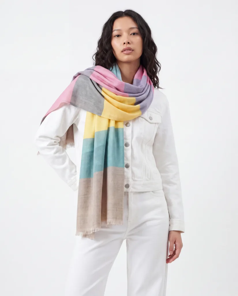 Rang Mahal Merino Silk Scarf