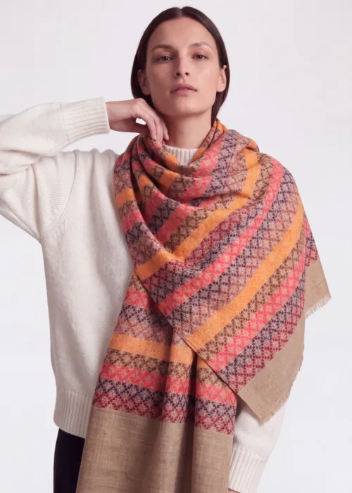 Ember Pashmina Kani Scarf
