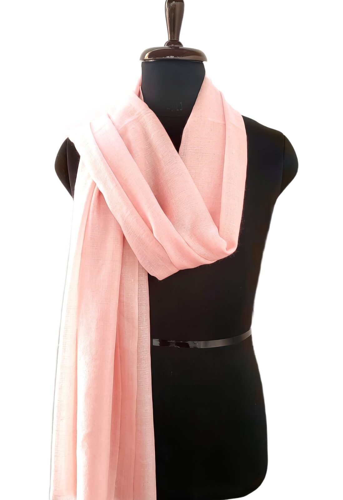 Golden Harvest Pashmina Shawl in Soft Pastel Pink