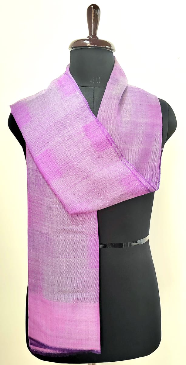 Pink Rouge Kashmiri Merino Wool Scarf