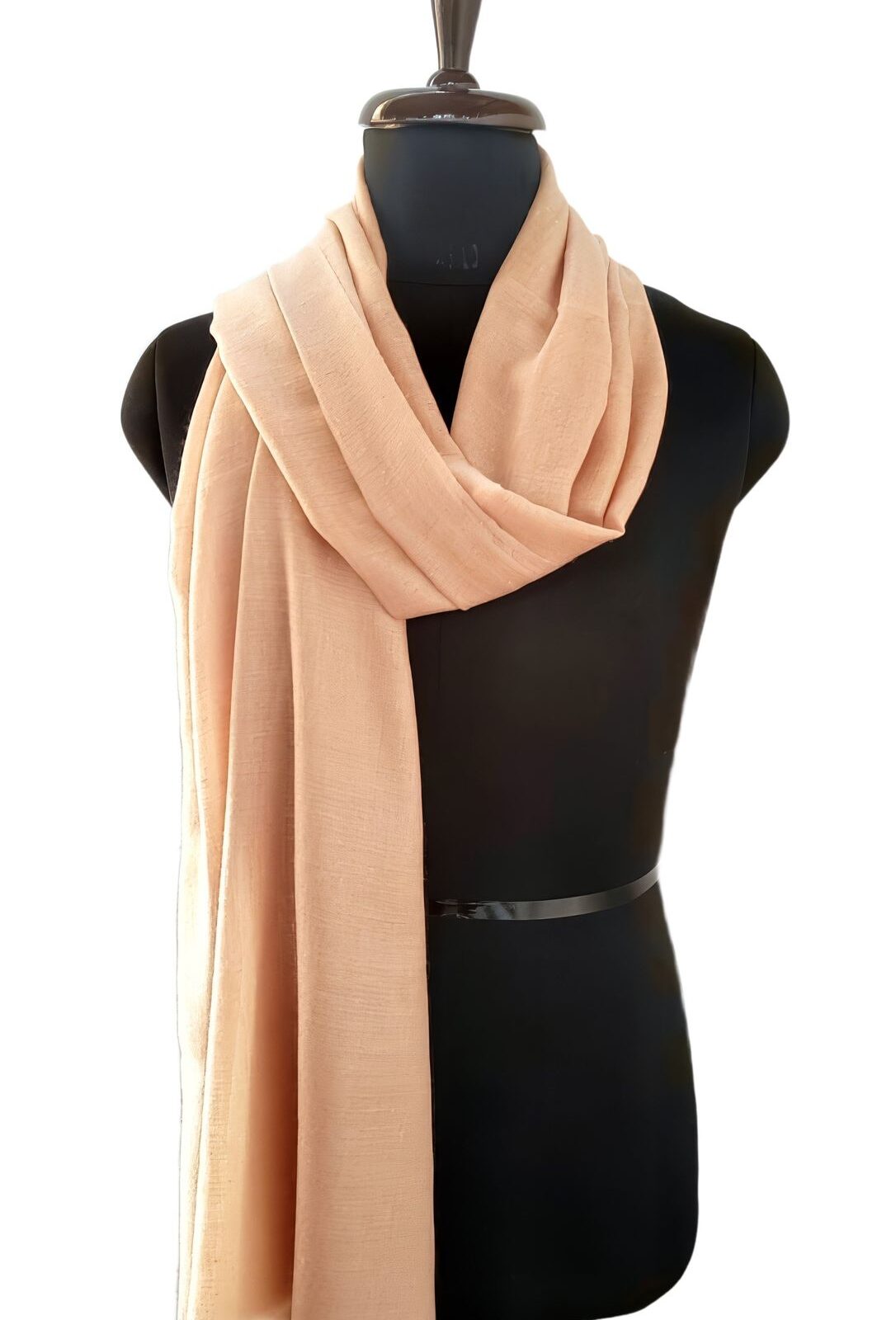 Peach Kashmiri Pashmina Shawl in Warm Earth Tones